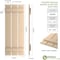 Ekena Millwork Rustic Three Board Spaced Board-n-Batten Smooth Faux Wood Shutters, 17 1/2W x 70H, PR SHUBSS17X70SMPR - alternate 13